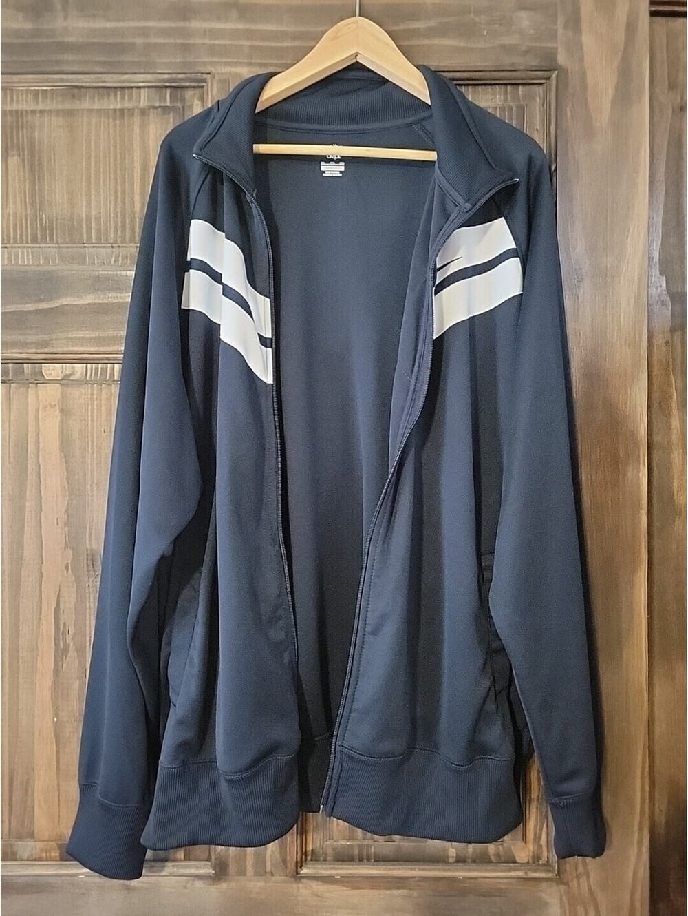 Nike Sweater Mens 3XL XXXL Black Full Zip Pull Over Zip Pockets